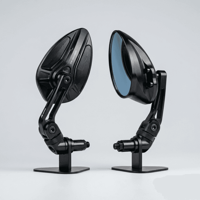 Par de Retrovisores Esportivos CNC Aero-Design Black